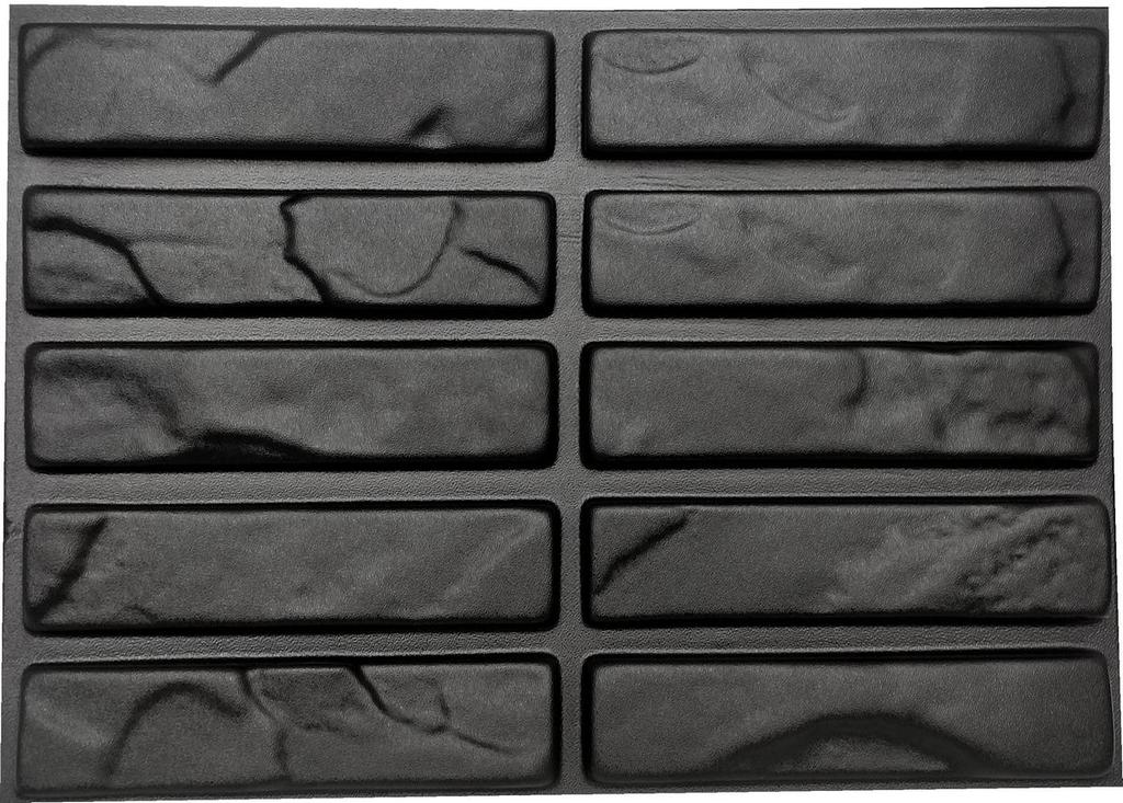 Mold for Wall Decoration, Artificial Stone and Tiles from Plaster, Concrete, Gypsum 'Marcel' SET 10 Pcs DIY