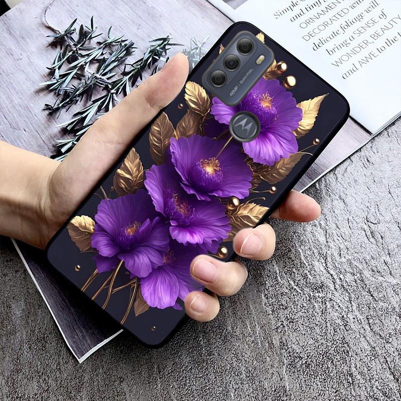 Чехол для телефона с цветочным принтом для Moto Edge 50 40 Pro Edge 40 30 Ultra Neo Fusion G Power G Stylus G Play E32 E20 E40