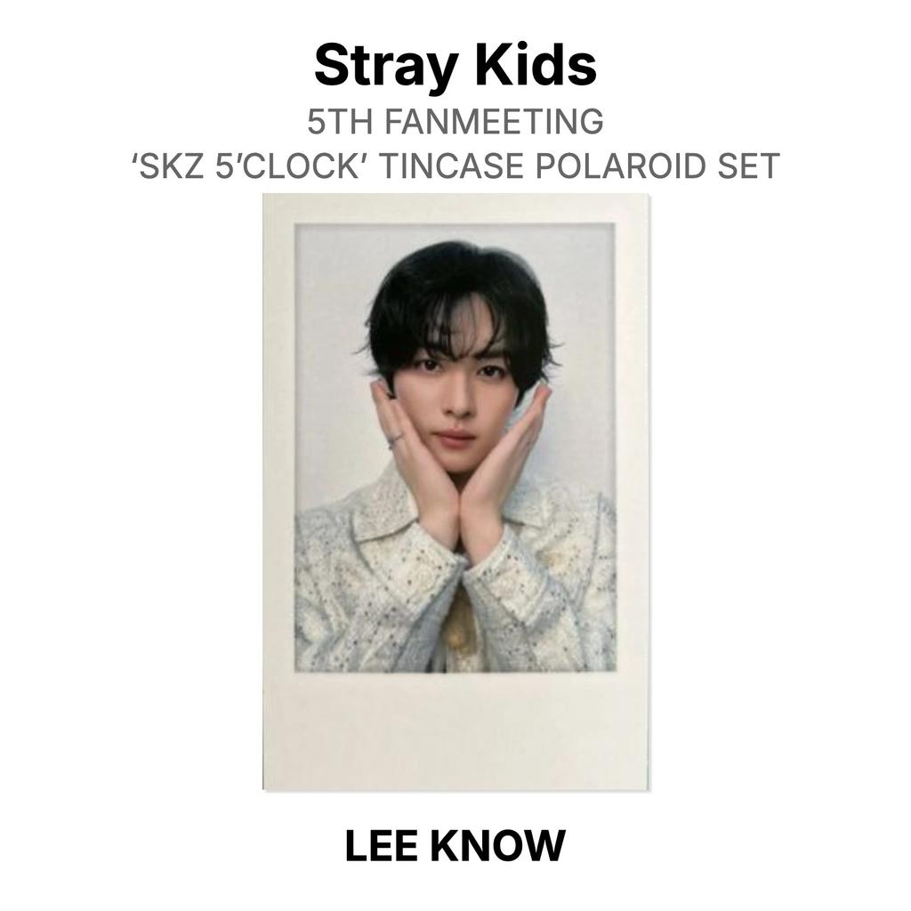 Stray Kids 5-й ФАНМИЛИНГ ‘SKZ 5’CLOCK’ НАБОР В МЕТАЛЛИЧЕСКОМ КЕЙСЕ ПОЛАРОИДЫ Официальная Фотокарточка