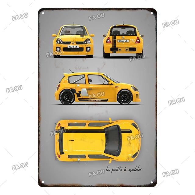 Super Car Retro Metal Poster Board Garage Vintage Decorative Tin Sign Auto Club Wall Art Plaque for Modern Home Decor Aesthetic