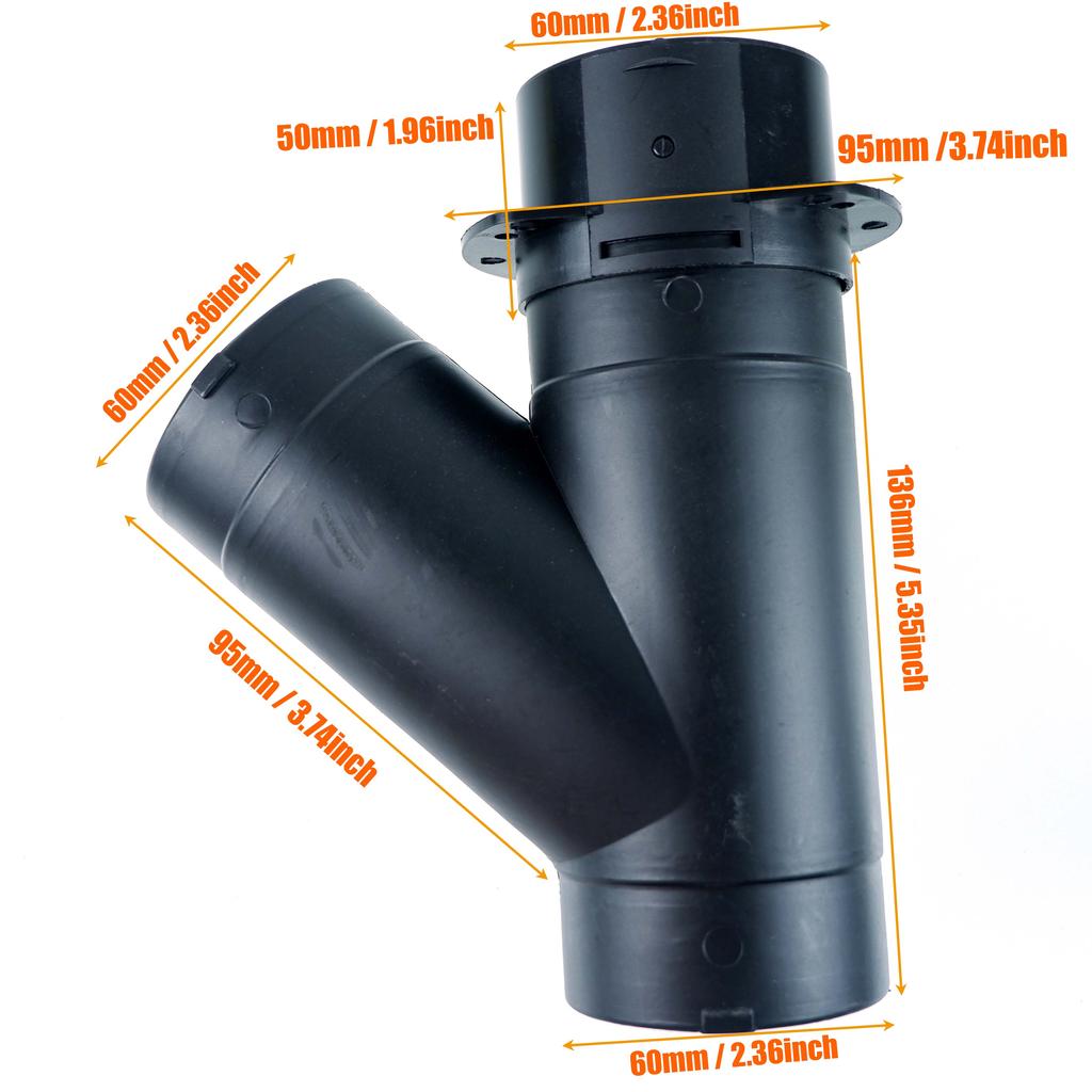 60 мм 75 мм клапан заслонка регулируемый воздуховод дизельный нагреватель вентиляционный воздуховод разветвитель выхлопной трубы выход соединитель соединитель для автомобиля