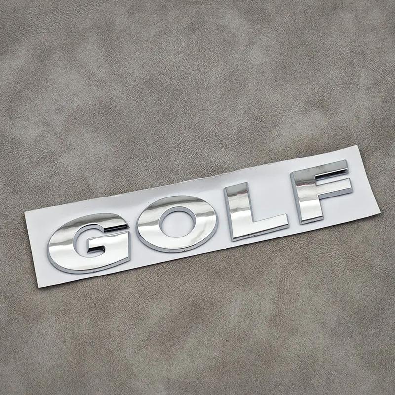 Для VW Volkswagen Jetta MK5 Golf 3D ABS Хром Черный Логотип GOLF Эмблема Буквы Наклейка Значок на Задний Багажник Автомобиля Для Volkswagen VW Gol