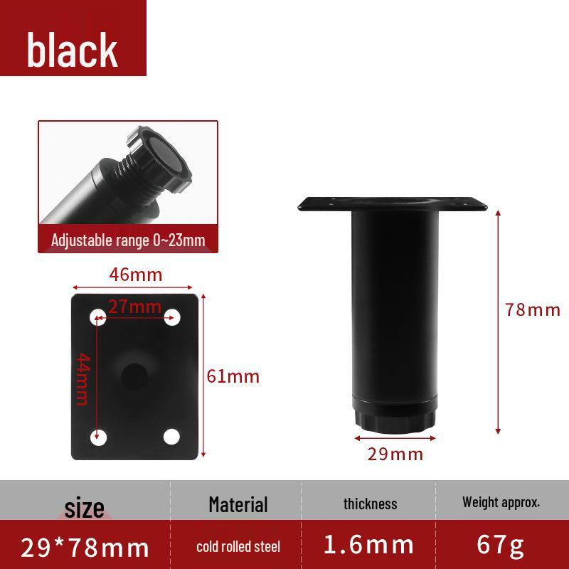 Adjustable Furniture Legs: Coffee Table, Sofa, TV Cabinet, Bed, and Telescopic Support Legs.