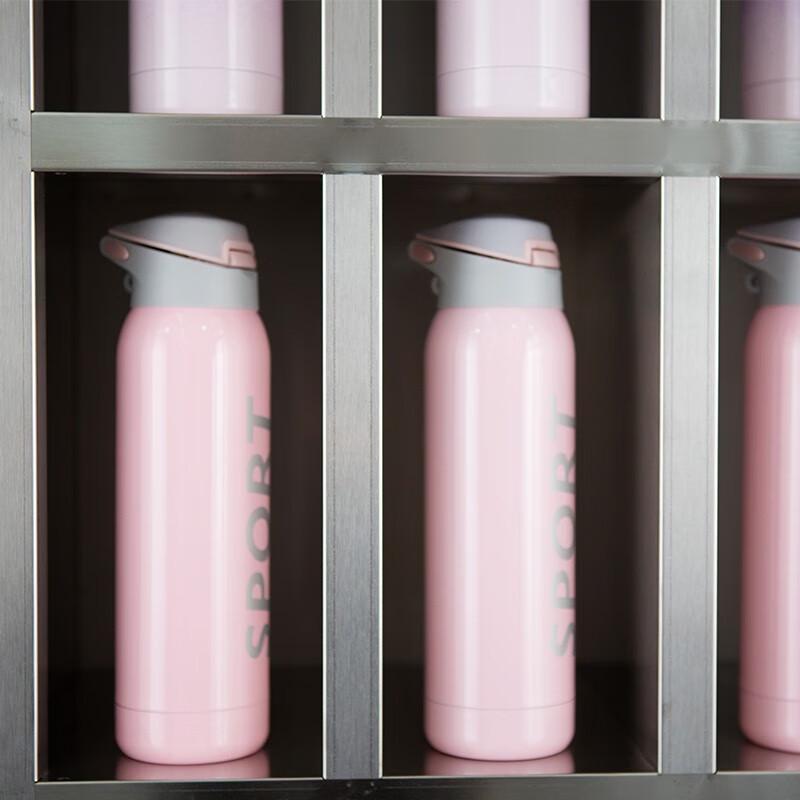 Stainless Steel Multi-Compartment Cup Storage Cabinet
