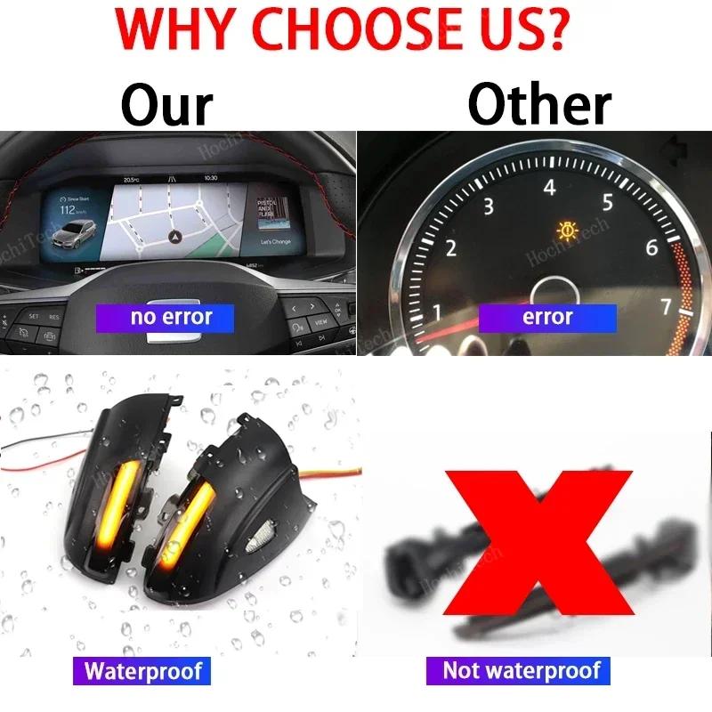 Боковое зеркало автомобиля, индикаторная лампа, светодиодный динамический указатель поворота для Volkswagen VW Tiguan 5N Sharan 7N Seat Alhambra 7N