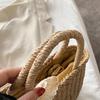 Женская соломенная сумка из ротанга, тканая соломенная сумка ручной работы, новые сумки через плечо с лентой