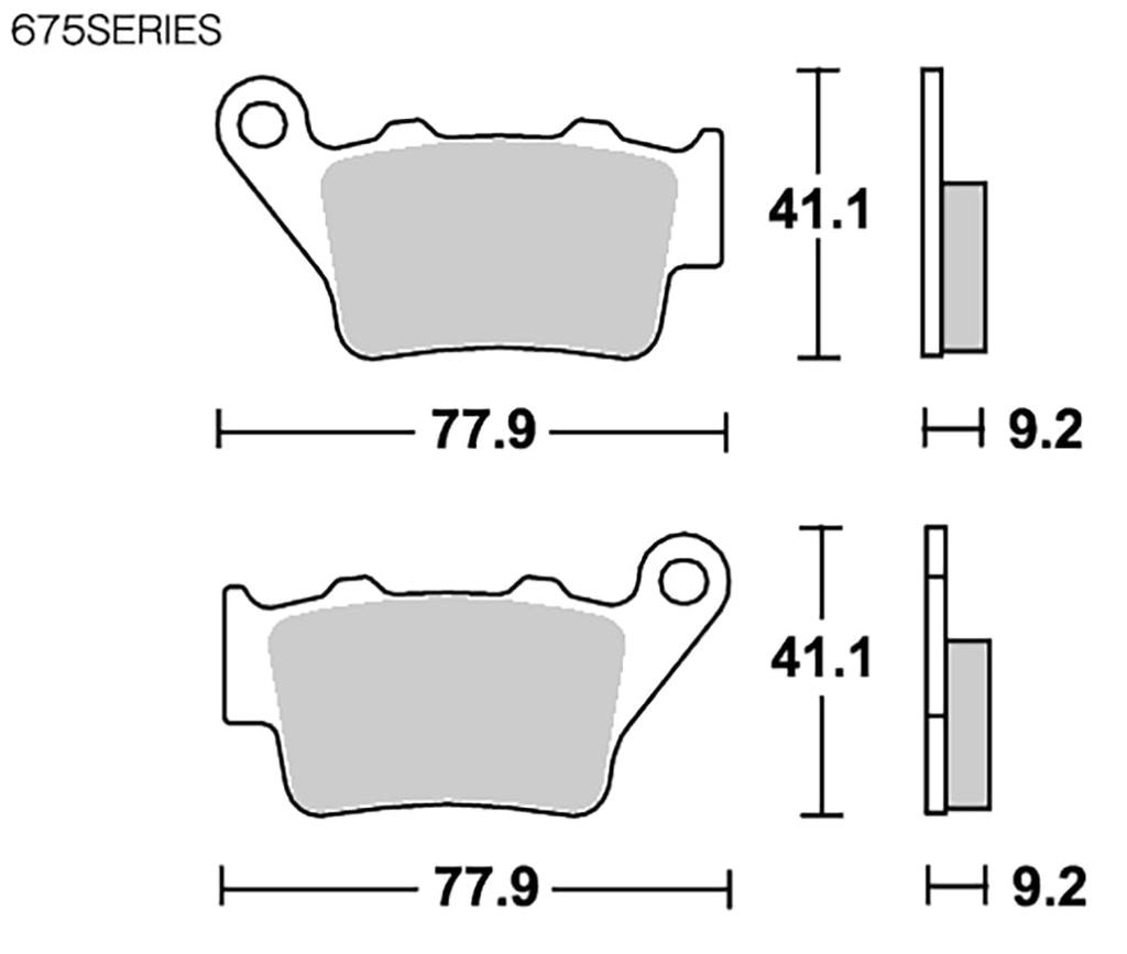 Kitaco SBS Brake Pads 675HF Ceramic XR650 Majesty S Aprilia Beta Benelli BMW Husabel Husqvarna Hyosung KTM Maico Triumph VOR Brembo Caliper Etc.