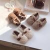 Children Plush Flats Shoes Boys Girls Winter Warm Shoes Fashion Soft Bottom Anti-slippery Kids Casual Shoes Slip-on Size 21-33