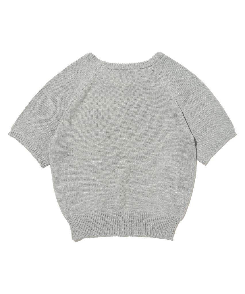 ROIDESROIS Light Touch Short Sleeve Knit (Gray)