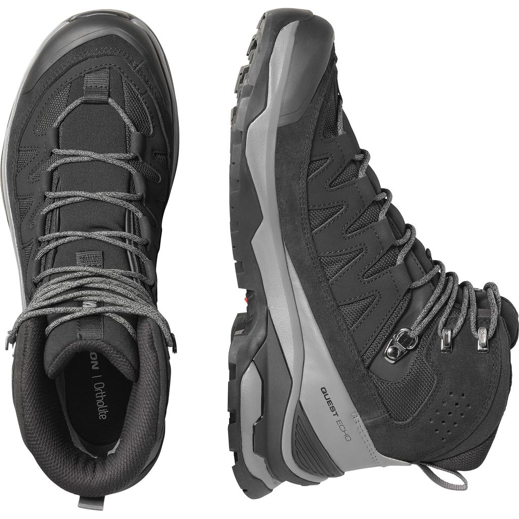 Обувь QUEST ECHO M L49212700 см [Salomon] Для хайкинга/треккинга GORE-TEX Мужская Черный/Castlerock/Черный 30.0