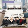 Bigbang Music Custom Name Pattern Bedding Quilt Set Quilt Cover Pillowcase Home Birthday Gift(1 * duvet cover + 2 * pillowcase, without core)
