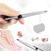 Nail Down Stainless Steel Double Multi-function Nail Scrub Peeling Article Polishing Nail File Hand Beauty Tools Accessory