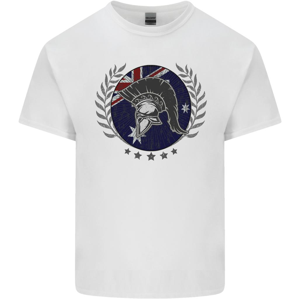 Australian Bodybuilding Flag Gym Training Spartan Unisexs Light Cotton TShirt
