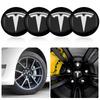 4pcs/Set 56mm Alloy Car Wheel Center Decal Hub 3D Sticker For Model 3 S X Y Style Roadster Invader Coil Mod WYE K80