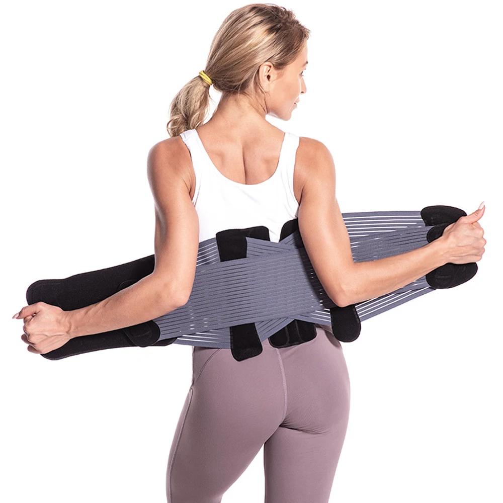 Спортивный бандаж для спины для мужчин и женщин, дышащий пояснично-поясничный поддерживающий пояс