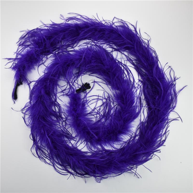 2Meters/Lot Ostrich Feather Boa Decor For Clothes Holiday Decorations Fluffy Feathers Cape Handicraft Accessories Plumas Trims