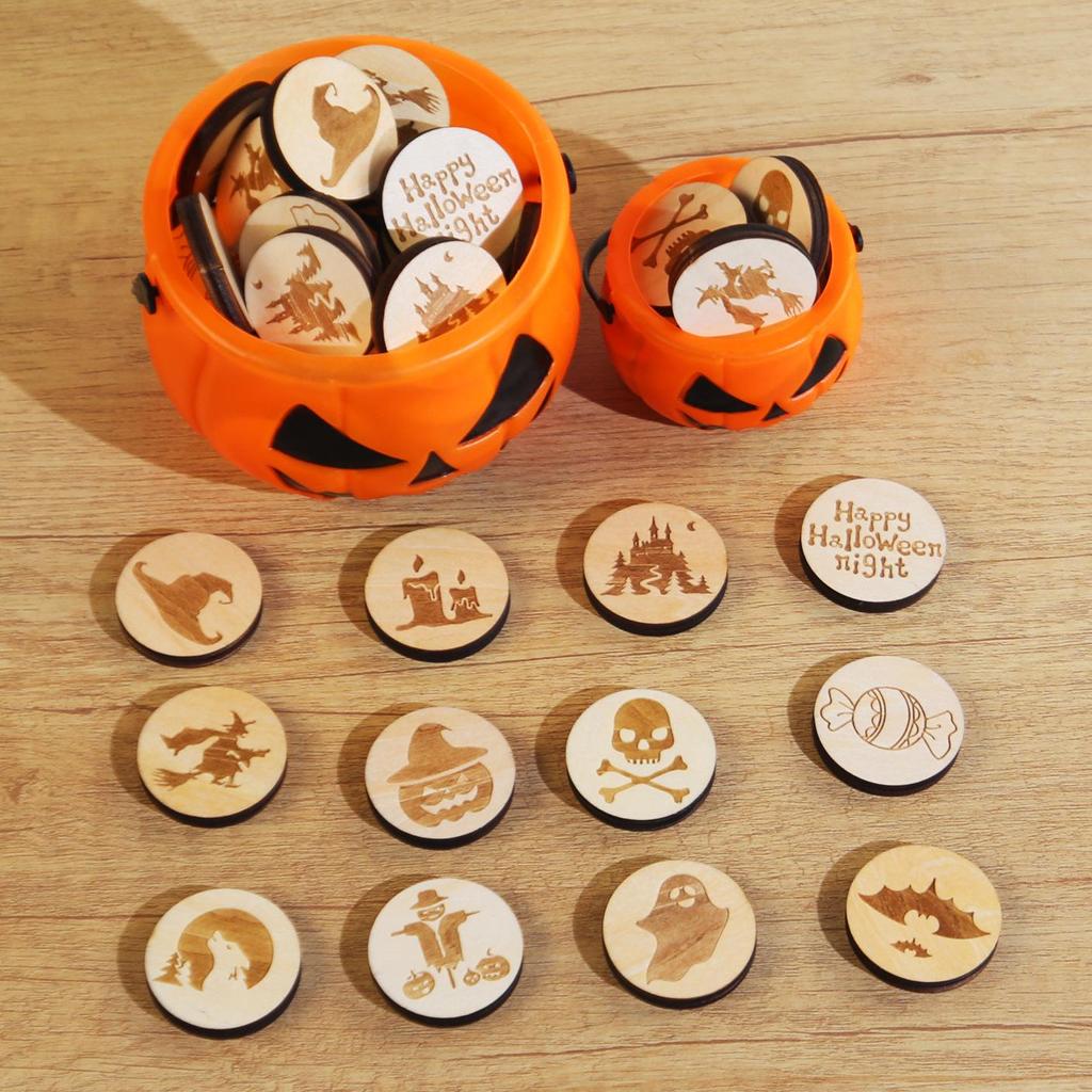 Деревянные таблички для фестиваля призраков на Хэллоуин - Декор для детской вечеринки в стиле хоррор