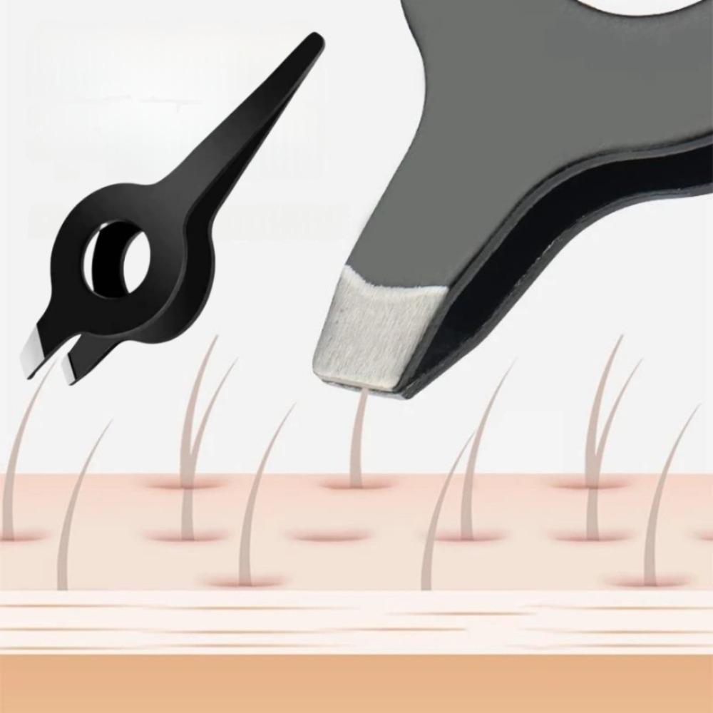 Highly Precise Eyebrow Clip Stainless Steel Angled Tweezers Suitable For Plucking Beard Salmon Bones Chicken Duck Feathers Tool