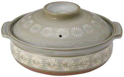 Глиняный горшок Ginpo Hana для нагрева на индукционной плите и открытом огне Banko, сделано в 26081 [Оригинальный продукт] Мисима, пятноустойчивый горшок, совместимый, совместимый, Нет. 8, 2-3