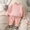 Children's Thermal Underwear, Boys' Winter and Autumn Clothes, Autumn Pants Set, Korean Version Pajamas, Girls' Autumn and Winter Fleece Home Clothes