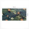 Decorative Gaming Desk Mat Tropical Flower Leaves 90x45 cm