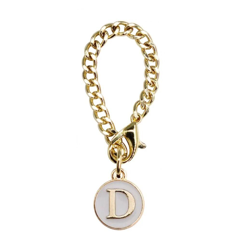 Белый/Черный Цепочка-ручка для чашки для воды Персонализированный Шарм-ручка Креативный Шарм с буквой для чашки Чашки