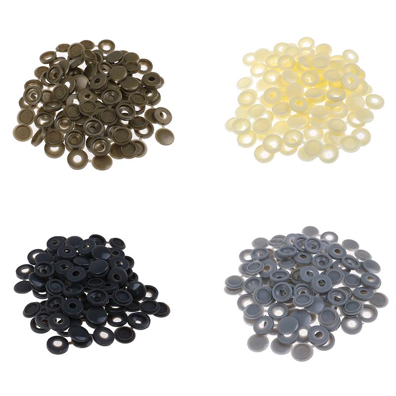 50 шт. навесные пластиковые винтовые колпачки для внешних кнопок, декоративная крышка для мебели