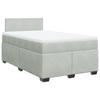 Maison Exclusive - Sommier à lattes de lit et matelas Gris clair 120x200cm Velours