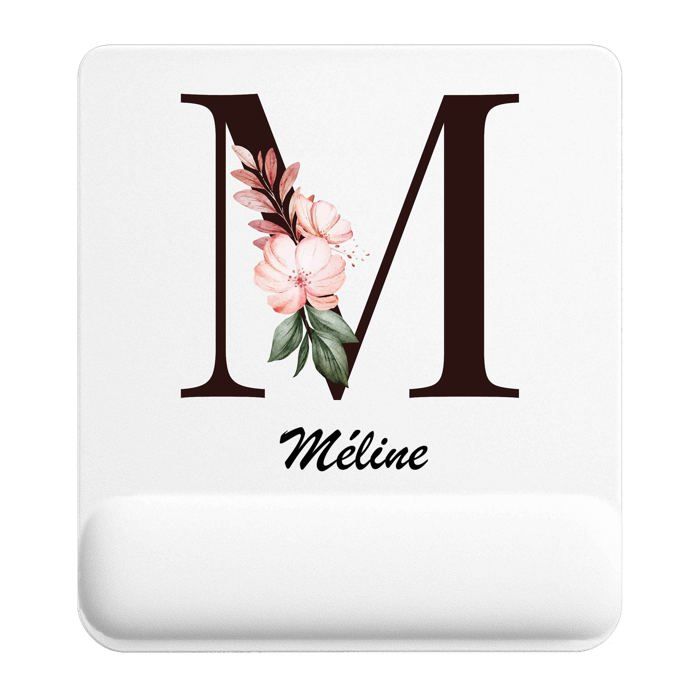 Tapis de souris Méline Lettre Fleur