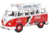 Oxford Scale Volkswagen Bus Miniature OXFORD 1962 Bus T1 Diecast with 1/76 Car, Car, Derivan, Surfboard, Coca-Cola