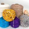 50g/Ball Knitted Cotton Yarn Doll Knitting Ice Silk Yarn Sequin Yarn Hobby DIY Supplies