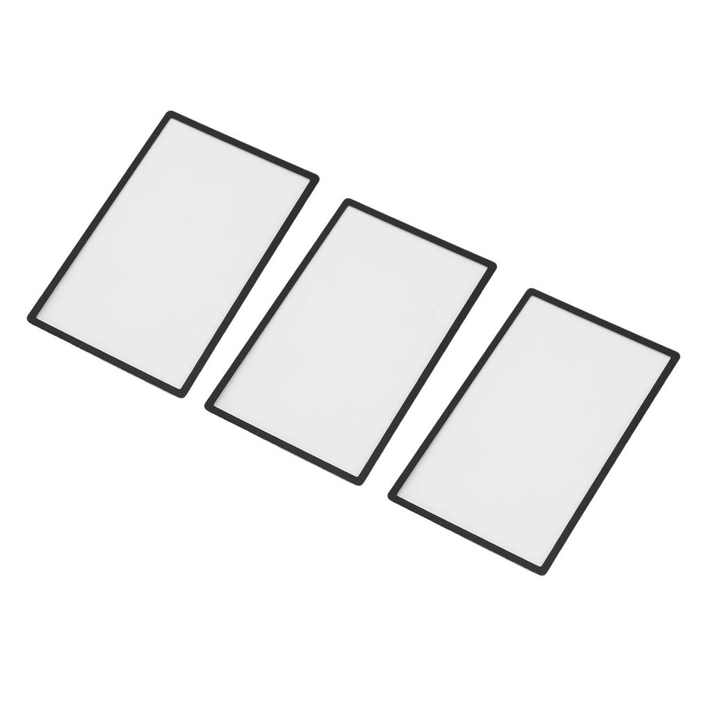 3 шт. Верхняя линза экрана Замена Пластиковая крышка для портативной игровой консоли 2DS ЖК-экран Запчасти Аксессуары Черный