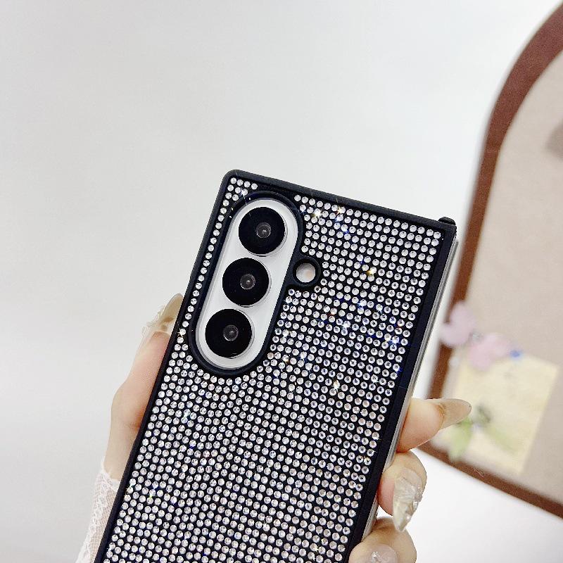 Складной чехол со стразами для Samsung Z Fold7, противоударный: Прочный, устойчивый к царапинам, предотвращающий потерю
