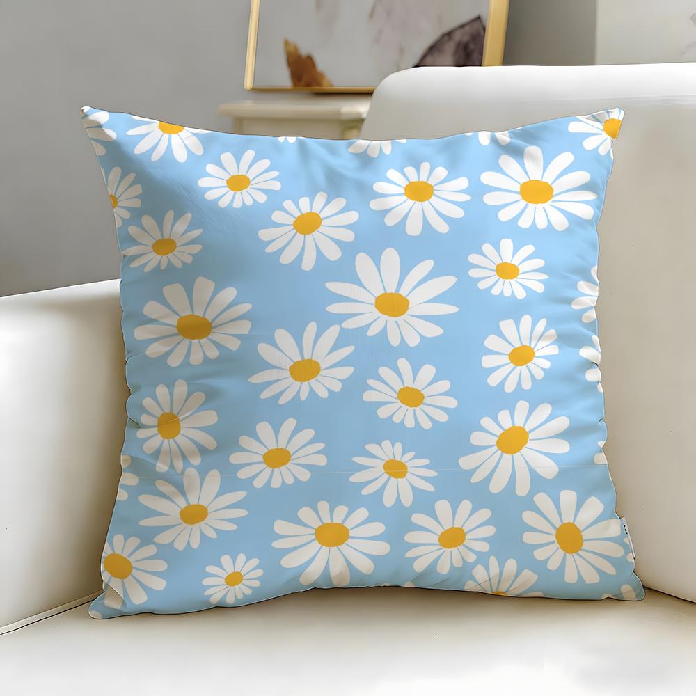 Retro patterns Cushion Cover Soft EasyWash Pillow Case Versatile for Couch Bed Travel and Office