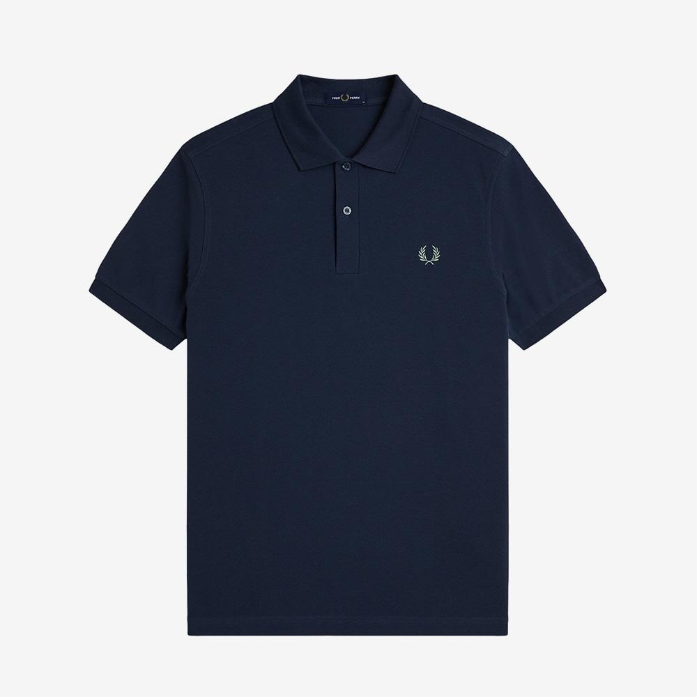 Fred Perry [M6000] Однотонная рубашка Fred Perry - Темный Военно-воздушный/Лавровый Afpm2536000-Z65