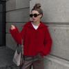 Winter Retro Long Sleeved Top Loose V-neck Pullover Women's Knitted Sweater