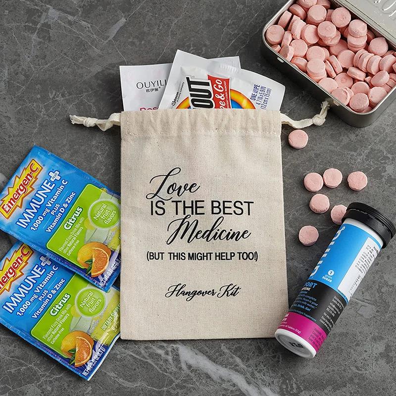 5pcs Hangover Kit Bags Bachelorette Hen Party Bridal Shower Wedding Engagement 16th 18th 21st 30th 40th 50th 60th Birthday Gift