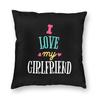 Я люблю свою девушку Квадратная наволочка Чехол для подушки Подушка-подушка для дома Спальня Автомобиль