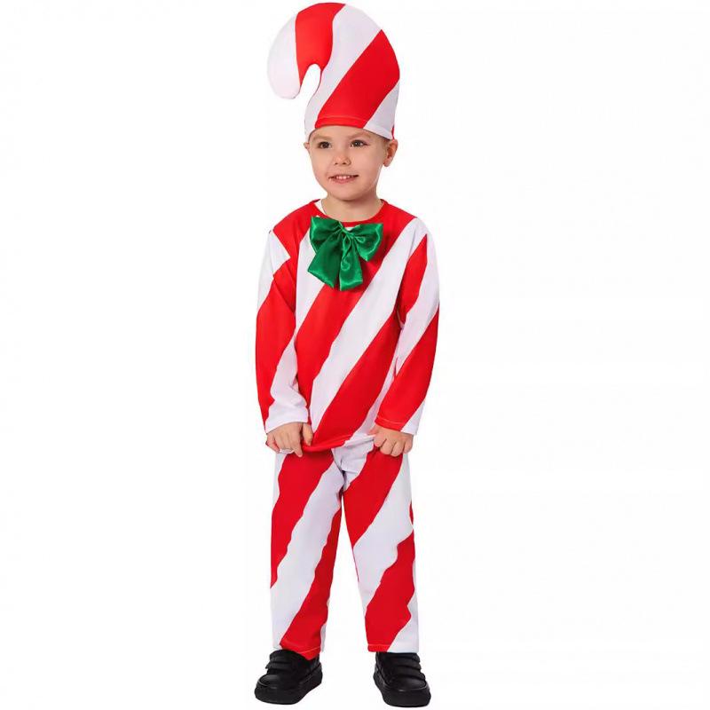 Kids Candy Cane Costume for School Holiday Stage Performance