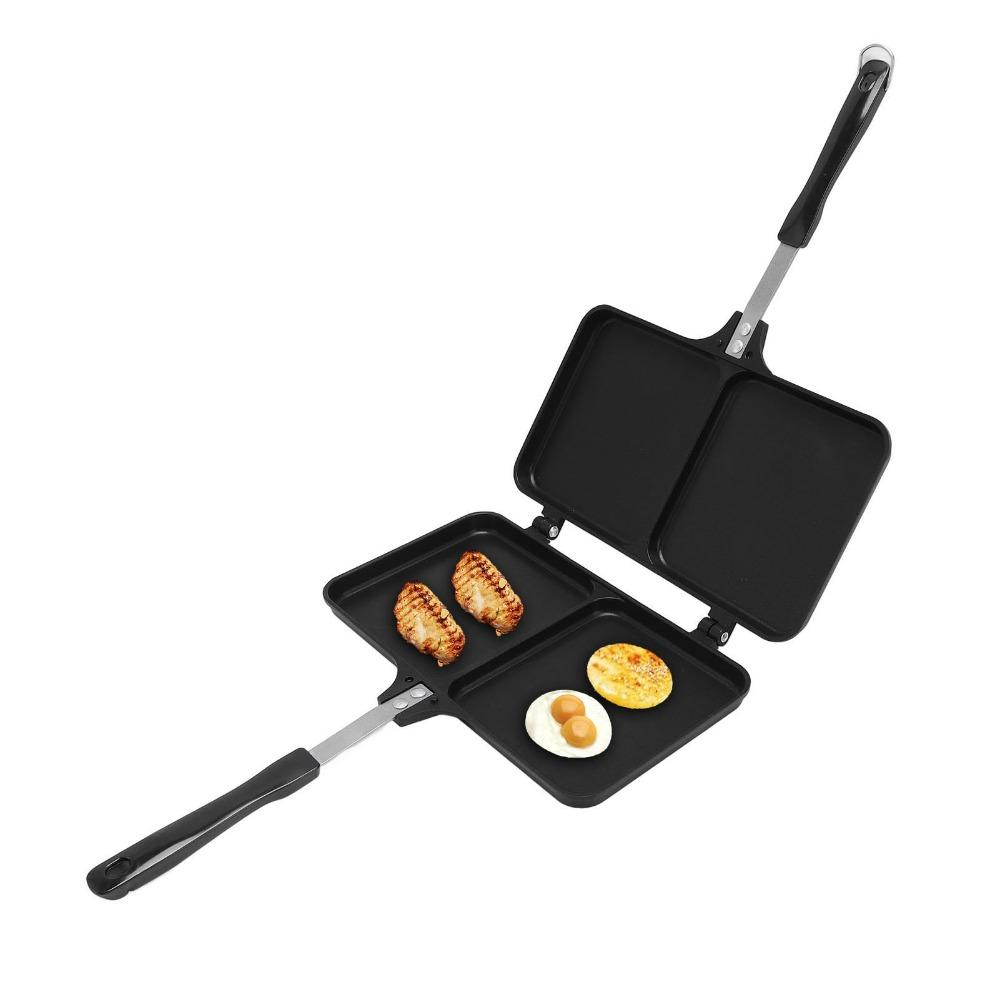 Aluminum Alloy Sandwich Pan Double Sided Aluminum Alloy Sandwich Pan Sandwich Grill Pan Stovetop