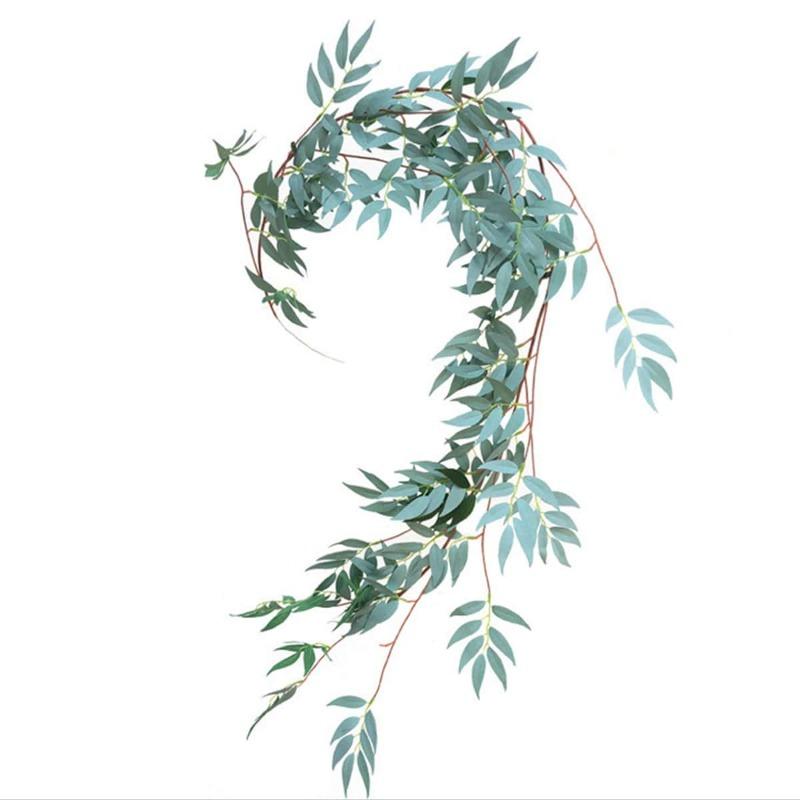 170 см искусственные листья ивы, лозы, шелковые поддельные висячие растения ивы, зеленая гирлянда, веревка для внутреннего декора свадебной вечеринки, украшения сада на открытом воздухе