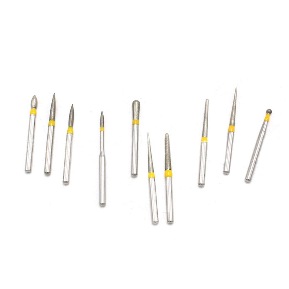 10Pcs of Dental Bur High Speed FG-105 Ceramic / Polishing Drill
