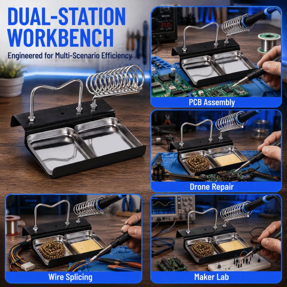 High-Temperature Resistant Soldering Iron Stand Welding Cleaning Stand For Soldering Work
