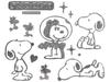 Basic Standard Snoopy Emblem Sticker 3D 3D Car Custom Decoration Character Stylish Cute Snoopy 4 Parts No.1