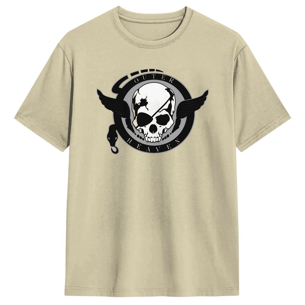 Summer Metal Gear Solid Outer Heaven Trending TShirts 100 Cotton Tshirt for Unisexs Awesome Short Sleeve Top Tees