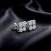 WUIHA Vintage 100% 925 Sterling Silver VVS1 D Color Real GRA Moissanite Diamonds Wedding Engagement Studs Earrings Fine Jewelry