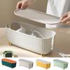 Large Capacity Stripe Wire Cable Storage Case Keep Tidy Cable Storage Box Desktop
