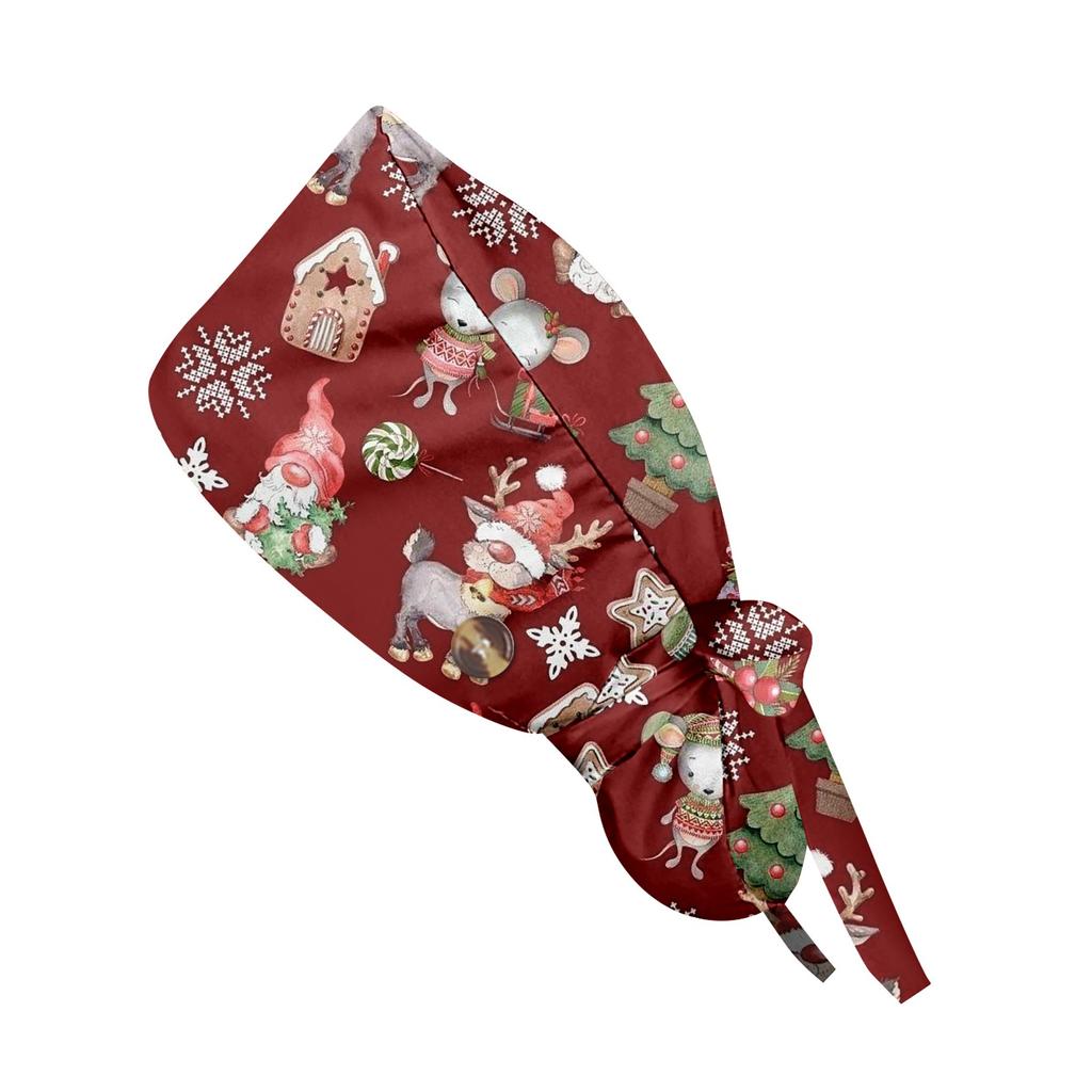 Модная рождественская рабочая кепка с принтом, повседневная женская кепка с хвостиком, кепка с повязкой, кепка Baotou