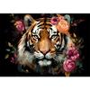 5d DIY Алмазная картина Вышивка крестом Картина маслом Животное Тигр Цветы Алмазная вышивка Мозаика Полная круглая дрель Домашний декор Искусство