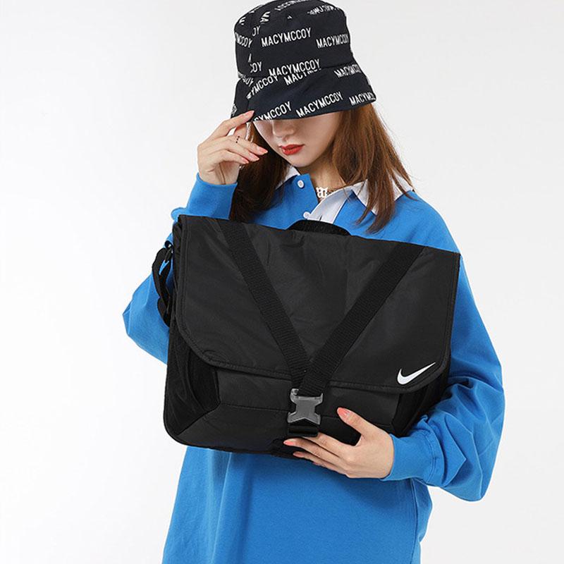 Nike Тканевая сумка-мессенджер, Сумка на плечо, Сумка через плечо Обычная Унисекс Черный Серый DB0498-010